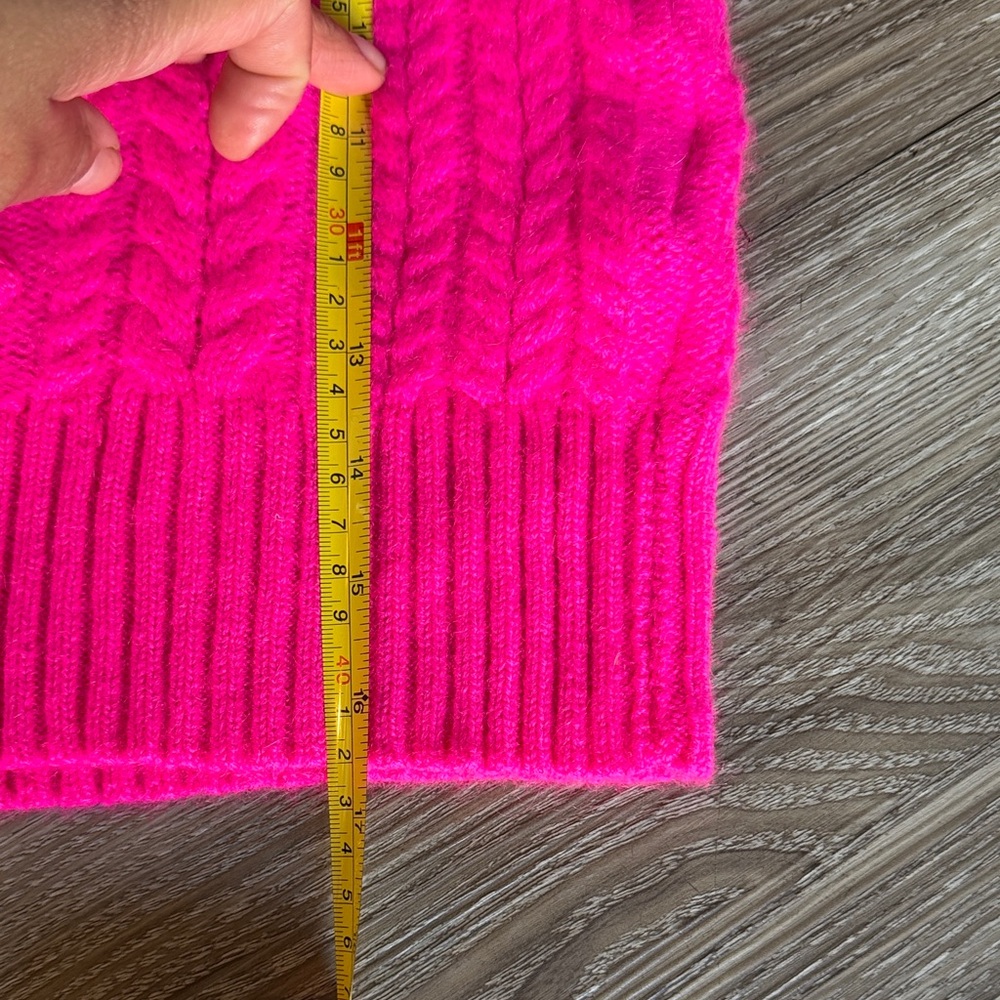 Charter Club Cashmere Cable Knit Sleeveless Turtleneck Sweater Size: M - Picture 8 of 9